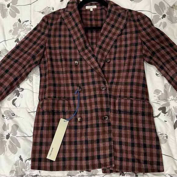 NWT Boglioli Milano Italian Double-Breasted Checked Blazer Multicolor Size 40 - Picture 8 of 10